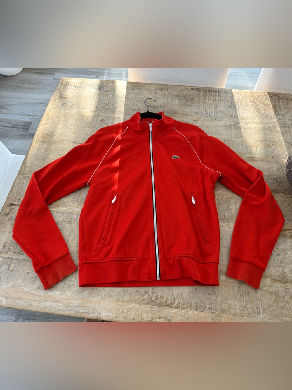Lacoste Vintage Tennis Track Jacket Coat Windbreaker Performance Golf Rare Golf